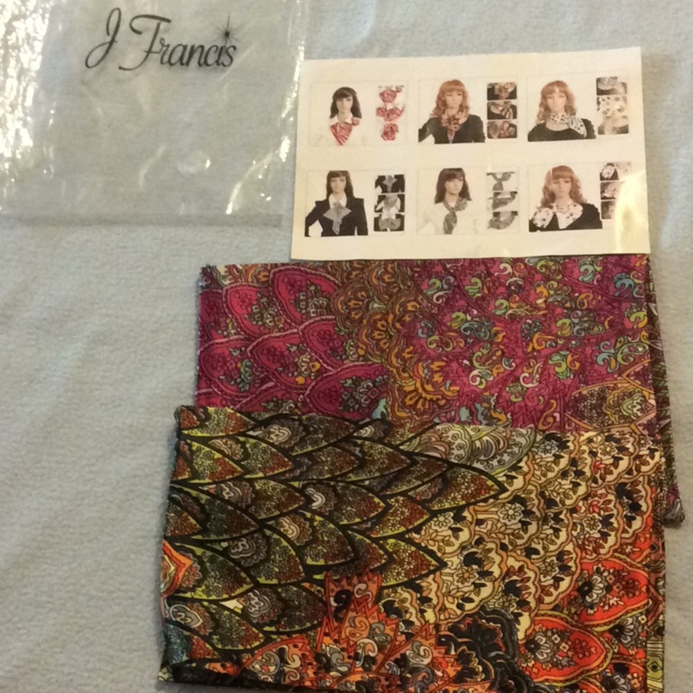 J Francis neck scarves with instructions